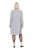 Ulla Popken 844233 Langärmliges Strickkleid mit Rollkragen Grau meliert - Strickkleider - 