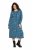 Ulla Popken 844722 Gemustertes Sweatkleid Petrol - Sweatkleider - 