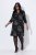 Ulla Popken 844739 Kleid mit 3/4-Ärmeln Schwarz - Midikleider - Midikleider in großen Größen