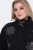 Ulla Popken 844839 Kurze Jacke mit Schneeflocken-Stickerei Dunkelblau - Jacken - Große Jacken für Damen