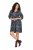 Ulla Popken 844945 Gemustertes Jerseykleid Schwarz - Jerseykleider - 