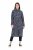 Ulla Popken 844993 Gemustertes Sweatkleid Dunkelblau - Sweatkleider - 