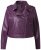 Ulla Popken 845121 Bikerjacke aus Lederimitat Pflaume - Jacken - Große Jacken für Damen