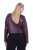 Ulla Popken 845121 Bikerjacke aus Lederimitat Pflaume - Jacken - Große Jacken für Damen