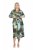 Ulla Popken 845122 Gemustertes Midikleid mit Taschen Türkis - Midikleider - Midikleider in großen Größen