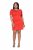 Ulla Popken 845150 Kurzärmliges Bodycon-Kleid Rot - Kleider - Kleider für jede Größe