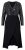 Ulla Popken 845151 Gestreiftes Kleid mit V-Ausschnitt Schwarz - Abendkleider - Abendkleider für Damen in großen Größen