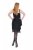 Ulla Popken 845152 Ärmelloses Kleid Schwarz - Abendkleider - Abendkleider für Damen in großen Größen