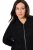 Ulla Popken 845262 Teddyjacke Schwarz - Jacken - Große Jacken für Damen