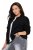 Ulla Popken 845262 Teddyjacke Schwarz - Jacken - Große Jacken für Damen