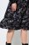 Ulla Popken 845287 Gemustertes Midikleid Schwarz - Midikleider - Midikleider in großen Größen