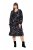 Ulla Popken 845287 Gemustertes Midikleid Schwarz - Midikleider - Midikleider in großen Größen
