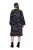 Ulla Popken 845287 Gemustertes Midikleid Schwarz - Midikleider - Midikleider in großen Größen