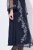 Ulla Popken 845366 Geblümtes Paillettenkleid Dunkelblau - Abendkleider - Abendkleider für Damen in großen Größen