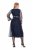Ulla Popken 845366 Geblümtes Paillettenkleid Dunkelblau - Abendkleider - Abendkleider für Damen in großen Größen