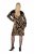 Ulla Popken 845378 Strickkleid mit Animal-Print Beige - Abendkleider - Abendkleider für Damen in großen Größen