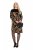 Ulla Popken 845378 Strickkleid mit Animal-Print Beige - Abendkleider - Abendkleider für Damen in großen Größen