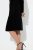 Ulla Popken 845573 Langärmliges Samtkleid Schwarz - Abendkleider - Abendkleider für Damen in großen Größen