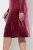 Ulla Popken 845573 Langärmliges Samtkleid Weinrot - Abendkleider - Abendkleider für Damen in großen Größen