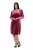 Ulla Popken 845573 Langärmliges Samtkleid Weinrot - Abendkleider - Abendkleider für Damen in großen Größen
