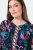 Ulla Popken 845649 Geblümtes Chiffonkleid Dunkelblau - Midikleider - Midikleider in großen Größen