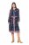 Ulla Popken 845649 Geblümtes Chiffonkleid Dunkelblau - Midikleider - Midikleider in großen Größen