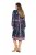 Ulla Popken 845649 Geblümtes Chiffonkleid Dunkelblau - Midikleider - Midikleider in großen Größen