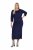 Ulla Popken 845705 Jerseykleid Dunkelblau - Midikleider - Midikleider in großen Größen