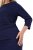Ulla Popken 845705 Jerseykleid Dunkelblau - Midikleider - Midikleider in großen Größen