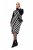 Ulla Popken 845784 Gestreiftes Strickkleid Schwarz - Sommerkleider - Große Größen: Leichte Sommerkleider