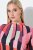 Ulla Popken 845794 Gemustertes Jerseykleid Rosa - Kleider - Kleider für jede Größe