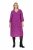 Ulla Popken 845825 Geblümtes Midikleid mit V-Ausschnitt Flieder - Midikleider - Midikleider in großen Größen
