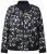 Ulla Popken 845841 Geblümte Wendejacke mit College-Kragen Schwarz - Jacken - Große Jacken für Damen