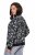 Ulla Popken 845841 Geblümte Wendejacke mit College-Kragen Schwarz - Jacken - Große Jacken für Damen