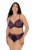 Ulla Popken 845885 Geblümte Slips mit Spitze Rosa - Slips - 