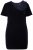 Ulla Popken 846051 Kurzärmliges Samtkleid Dunkelblau - Abendkleider - Abendkleider für Damen in großen Größen