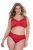 Ulla Popken 846235 Hipster-Slips mit Spitze Rot - Slips - 