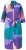 Ulla Popken 846351 Gemustertes Hemdblusenkleid Flieder - Midikleider - Midikleider in großen Größen