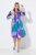 Ulla Popken 846351 Gemustertes Hemdblusenkleid Flieder - Midikleider - Midikleider in großen Größen