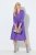 Ulla Popken 846373 Sweatkleid in A-Linie mit 3/4-Ärmeln Flieder - Kleider - Kleider für jede Größe