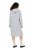 Ulla Popken 846886 Sweatkleid mit Kapuze Grau meliert - Sweatkleider - 