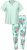 Ulla Popken 846971 Pyjama mit Muster Hellgrün - Pyjama/Loungewear - 