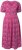 Ulla Popken 847409 Gemustertes Maxikleid Beerenrot - Maxikleider - Große Größen: Lange Maxikleider