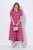 Ulla Popken 847409 Gemustertes Maxikleid Beerenrot - Maxikleider - Große Größen: Lange Maxikleider