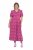 Ulla Popken 847409 Gemustertes Maxikleid Beerenrot - Maxikleider - Große Größen: Lange Maxikleider