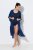 Ulla Popken 847654 Gemustertes Kleid Dunkelblau - Kaftane - 