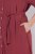 Ulla Popken 847797 Hemdblusenkleid Rostrot - Blusenkleider - 
