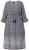 Ulla Popken 847798 Midikleid in A-Linie mit V-Ausschnitt Schwarz - Midikleider - Midikleider in großen Größen