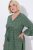 Ulla Popken 847798 Midikleid in A-Linie mit V-Ausschnitt Dunkelgrün - Midikleider - Midikleider in großen Größen