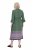 Ulla Popken 847798 Midikleid in A-Linie mit V-Ausschnitt Dunkelgrün - Midikleider - Midikleider in großen Größen